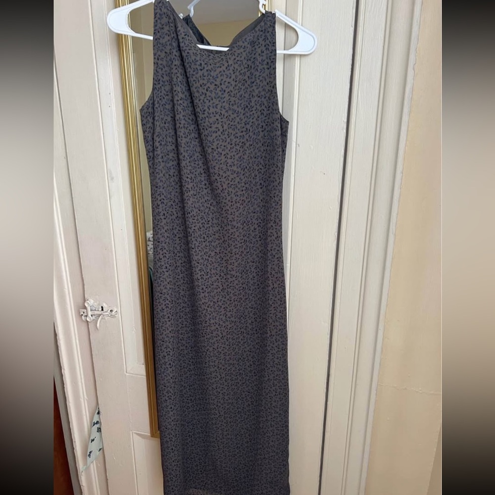Old Navy Black Patterned Maxi Dress